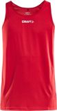 Craft Rush Singlet Kinderen - Rood | Maat: 122/128