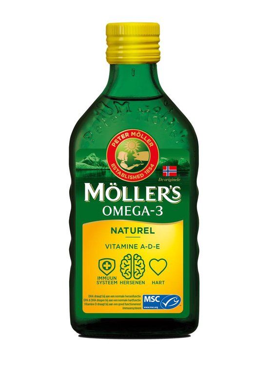 Möller's Omega-3 Naturel - 250 ml - Visolie - Neutraal