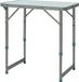 Outsunny Table de pique-nique en aluminium, 60x45x64 cm, Blanc