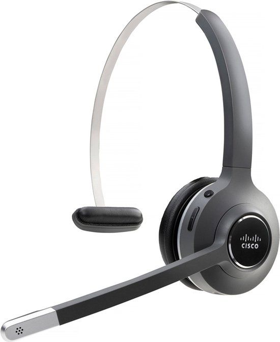 Cisco 561 Headset Draadloos Hoofdband Kantoor/callcenter USB Type-A Bluetooth Zwart, Grijs
