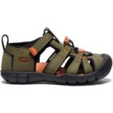 Keen - Seacamp II CNX Kinder Sandalen Dark Olive/Gold Flame - Maat 37