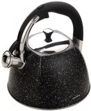 KLAUSBERG 7259 - Fluitketel - zwart - marmerlook - 3 liter