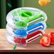 Couteau multifonction 3-en-1 pour fruits et légumes, trancheuse à pommes de terre, trancheuse à légumes, éplucheur et râpe - idéal pour le camping et les camping-cars