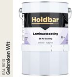 Revêtement stratifié durable blanc cassé (RAL 9010) 2,5 kg