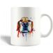 Maniacase Mug en céramique Golden retriever Abstrait coloré Race de chien