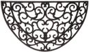 Esschert Design Paillasson - 2x - caoutchouc - paillasson - demi-rond - 68 x 40 cm