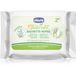 CHICCO NaturalZ Lingettes nettoyantes, 20 pièces, protection naturelle pendant la saison estivale, avec citronnelle et eucalyptus, protection jour et nuit