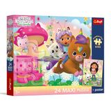 Trefl – Gabby’s Cat House, Gabby to the Rescue – Maxi-puzzel met 24 stukken
