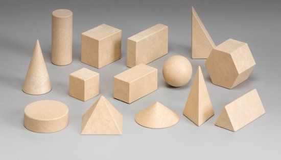 Wissner 14 geometrische vormen RE-Wood - 14 stuks