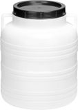 Garronda Regenton 30L kunststof vat levensmiddelcontainer van HDPE voor huis en tuin - GD-0078 Wit