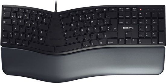 Cherry KC 4500 ERGO Toetsenbord USB AZERTY Frans Zwart