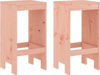 vidaXL Barkrukken - 2 stuks - 40x36x75 cm - Massief douglashout