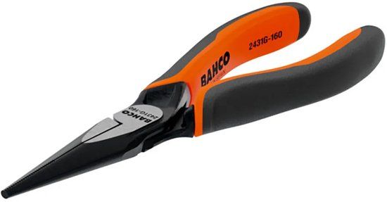 Bahco Ergo™ No-cut Halfronde Punttang Met Bimateriaal Handgrepen 180 Mm Oranje