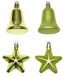Present Ster/Bel 8 cm Groen