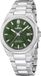 Festina F20100/2 Heren Polshorloge Groen Saffierglas Staal Zilverkleurig 10 ATM
