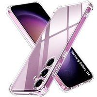 Phonillico® Case voor Samsung Galaxy S24 - Schokbestendige bescherming Zacht TPU Transparant