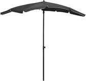 vidaXL Parasol met paal, 200x130 cm, antraciet