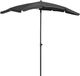 vidaXL Parasol met paal, 200x130 cm, antraciet