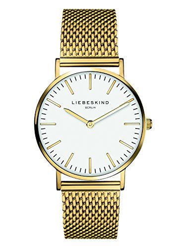 Liebeskind Berlin Dames Horloge Roestvrij Staal Goud-Wit 4035608070762