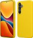 kwmobile hoesje geschikt voor Samsung Galaxy S25 - Hoesje met siliconen coating - Smartphone case in stralend geel