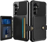 Selected by GSMpunt.nl Samsung Galaxy S23 FE 3 in 1 Back Cover Portemonnee Hoesje Zwart