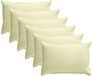 vidaXL Kussensloop 6 stuks Crèmekleurig Polyester 50 x 80 cm