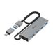 Hama 00200138 USB-hub 4 poorten USB-A USB 3.2 Gen1 5 GBit/s Met USB-C stekker Grijs