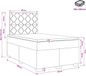 vidaXL Boxspringbed met matras Zwart 120 x 200 cm Stof
