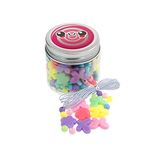 Candy Beads kleurrijke parels, 1 doos verrassing, voor het knutselen van armbanden, letters, sterren, snoep, harten, bloemen, beren, voor meisjes en meisjes