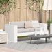 vidaXL Tuinbank, wit, 134 x 60 x 62 cm, massief grenenhout
