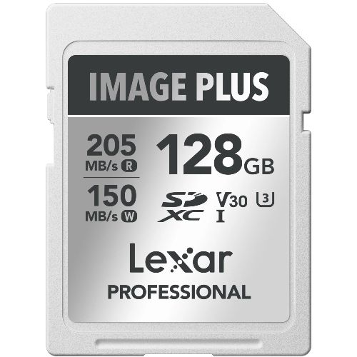 Lexar Image Plus 128GB SDXC UHS-I V30 - R205/W150 MB/s