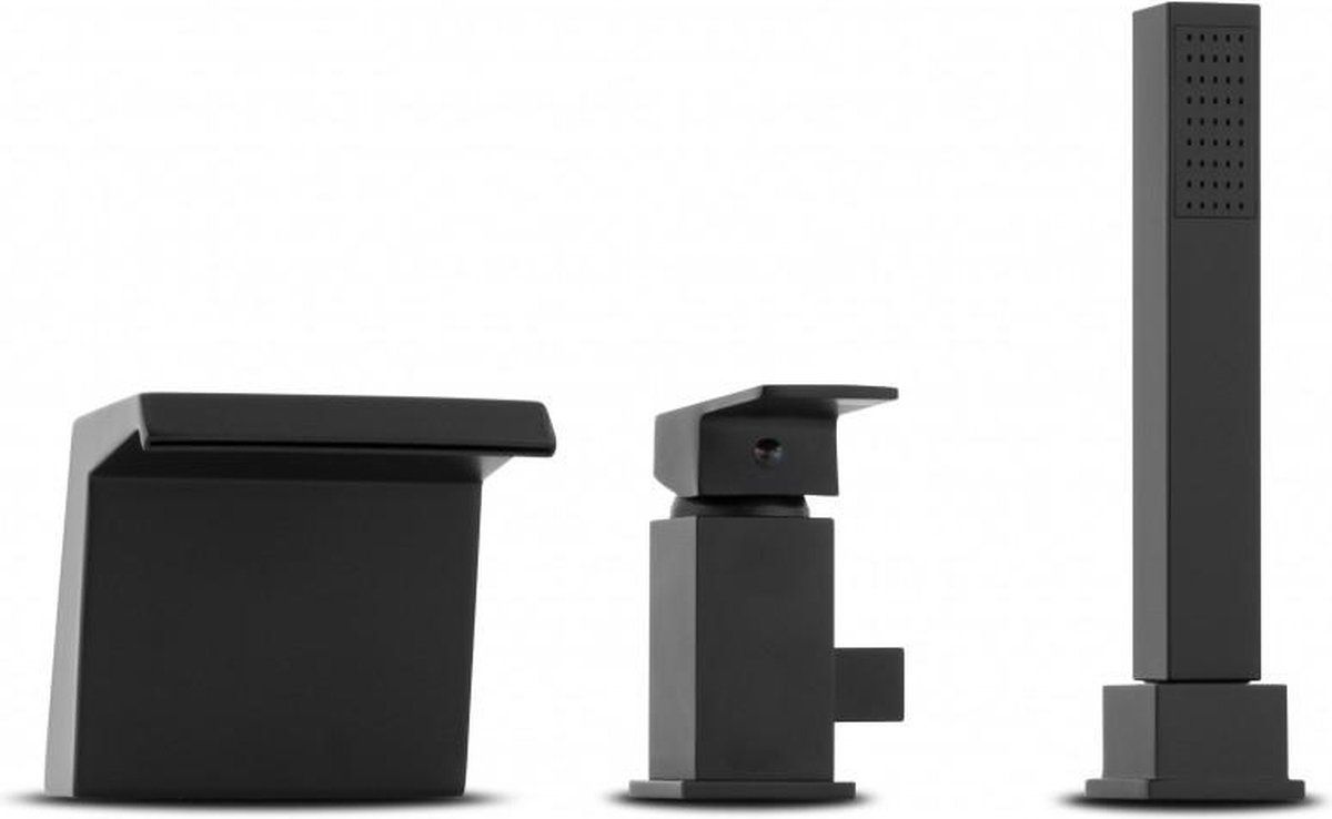 Viking Choice Badkraan Zwart met Handdouche en Waterval Uitloop - 2023 Model