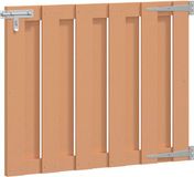 vidaXL Tuinpoort 100 x 80 cm WPC en Aluminium Bruin