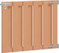 vidaXL Tuinpoort 100 x 80 cm WPC en Aluminium Bruin