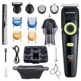 Barberboss Baardtrimmer Man & Tondeuse & Neus Trimmer, Mens Grooming Kits, Waterproof-QR-6090