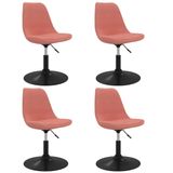 VidaXL Eetkamerstoel Roze Metaal 49 mm x 42 mm x 42 cm