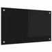 vidaXL Keukenachterwand Zwart 70 x 40 cm Gehard Glas