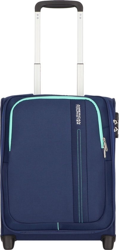 American Tourister Sea Seeker - Upright S, handbagage, 45 cm, 28 L, blauw (Combat Navy), blauw (Combat Navy), S (45 cm - 28 L), handbagage