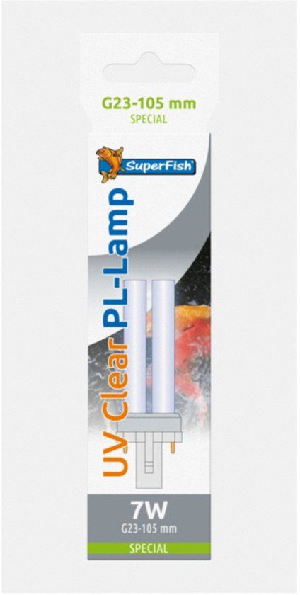Superfish UV PL Lamp G23 Pondclear - Verlichting - 105 mm 7 Watt
