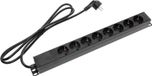 Adam Hall Cables 87471 19" répartiteur de courant 1U 8 prises - Interrupteur