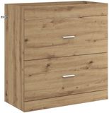 vidaXL Badkamer Onder Wasbak Kast Artisanaal eiken 78,5 x 37,5 x 81 cm
