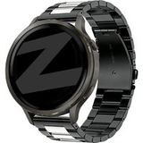 Bandz Bracelet acier 'Classic' Garmin Vivoactive 6 (noir/argent)
