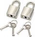 Rimba - 2 Luxe Hangslotjes - Zilver