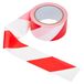 La Cordeline Markeringslint van polyethyleen, lage dichtheid (LDPE), 50 mm x 100 m, rood en wit