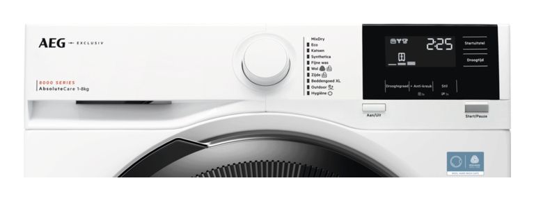 AEG Series 8000 TR85ESSEN wasdroger Vrijstaand Voorlader 8 kg Wit