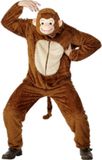 Monkey Smiffy Apenkostuum voor volwassenen - Bruin - Kastanje - Polyester - Maat M