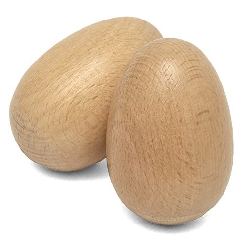 World Rhythm Houten Natuurlijke Ei Shakers – Paar