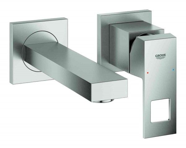 GROHE Eurocube 3 Gats Wastafelkraan - RVS - 2020 Model