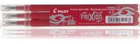 Pilot FriXion Ball - Rood - 0,7 mm - 3 stuks