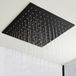 Hudson Reed Nox 40x40cm noir mat acier inoxydable encastré au plafond pomme de douche carré